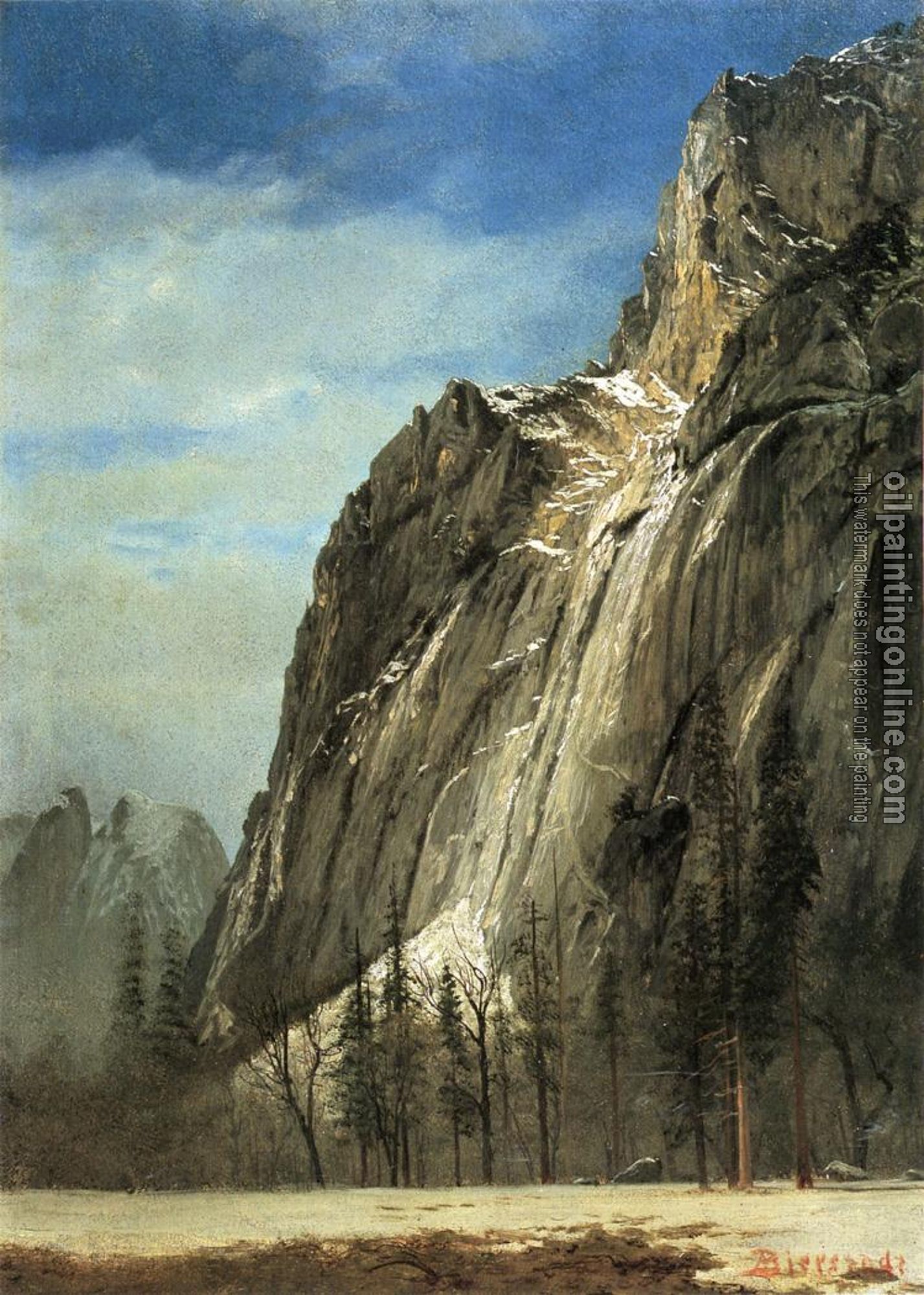 Bierstadt, Albert - Cathedral Rocks A Yosemite View